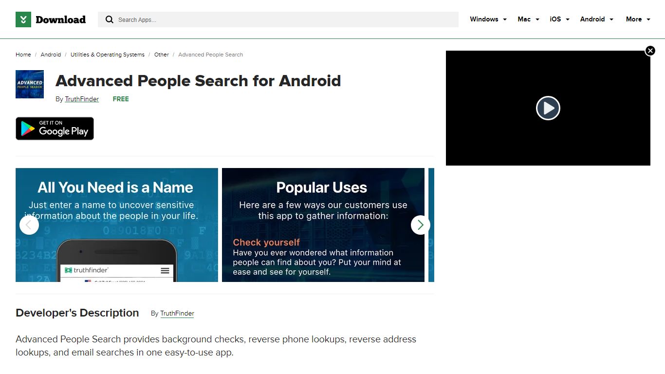 Advanced People Search - Free download and software reviews - CNET Download